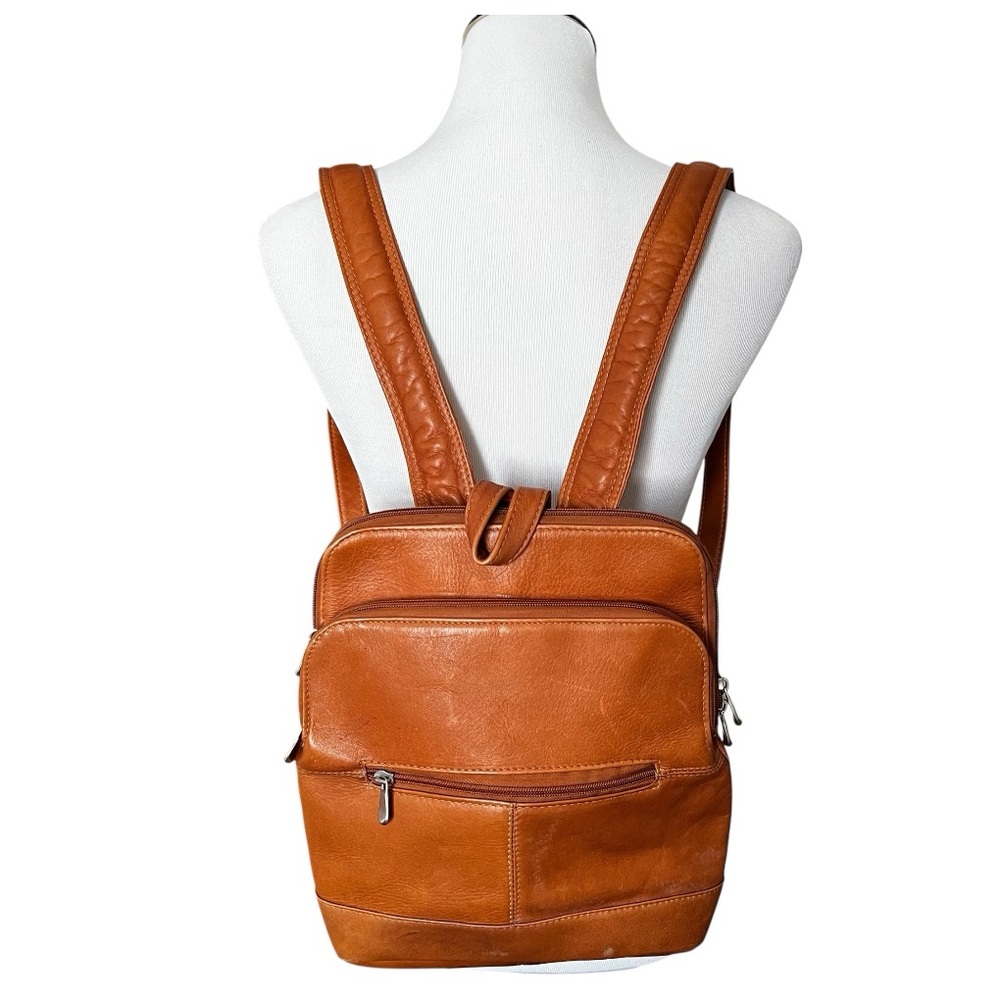 Le Donne Tan Leather Riverwalk Women's Backpack 9874